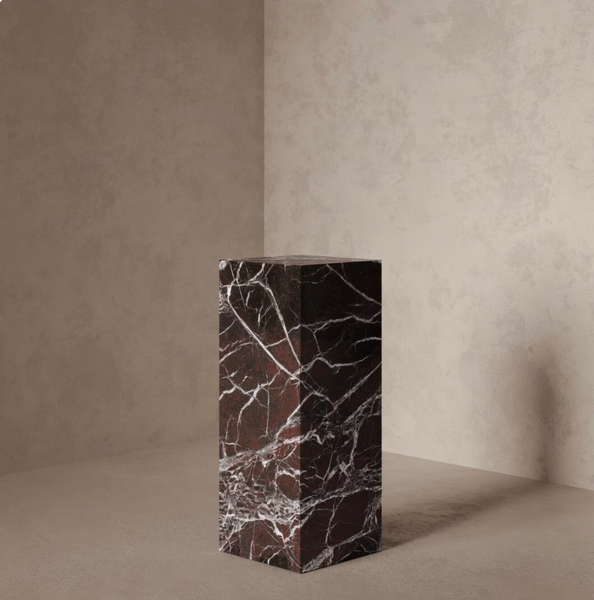 Marble Effect Plinth - Rosso