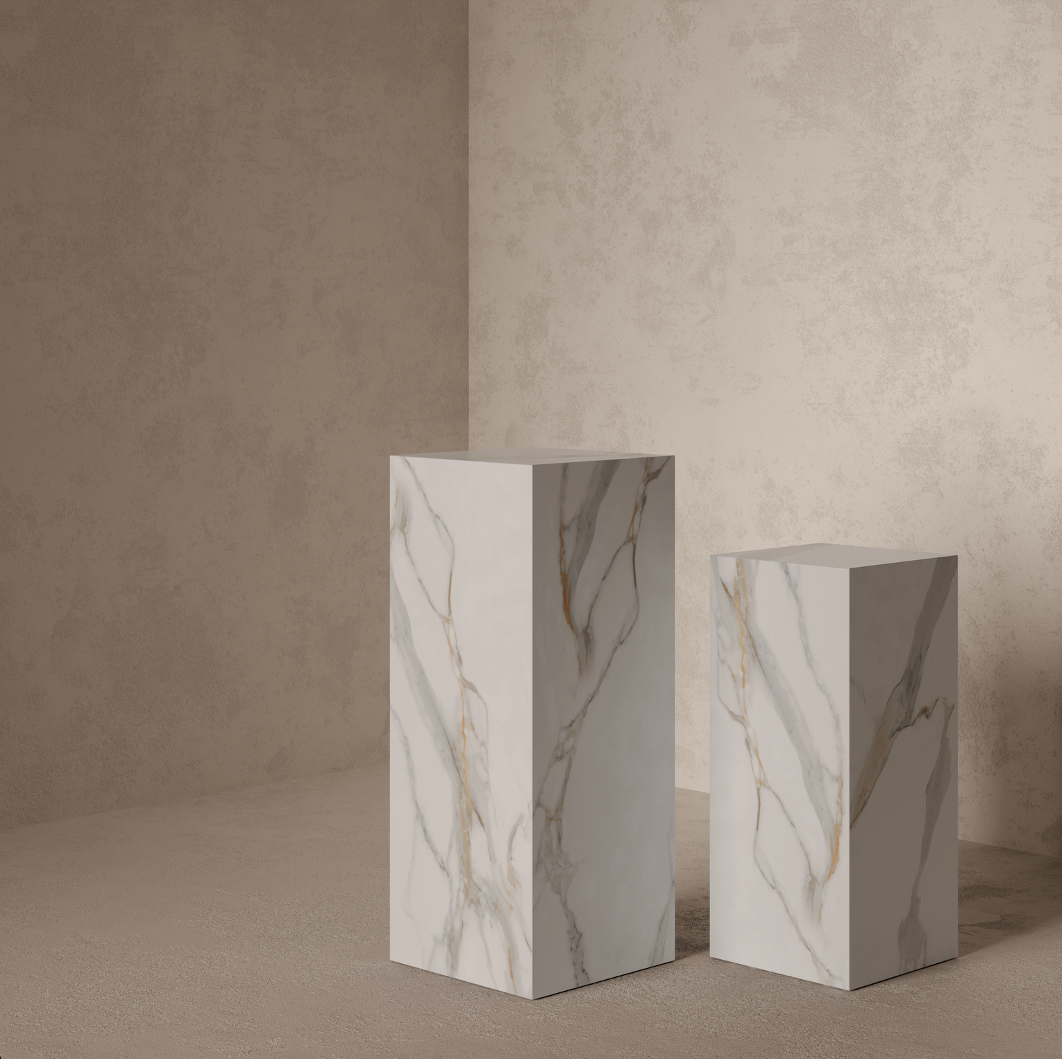 Marble Effect Plinth - Oro