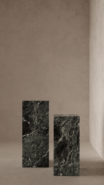 Marble Effect Plinth - Verde
