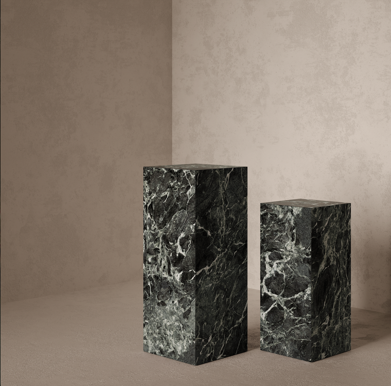 Marble Effect Plinth - Verde