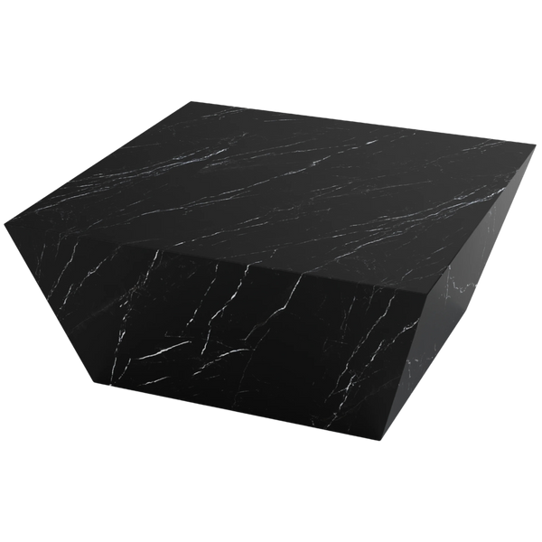 Marble Effect Coffee Table - Nero Marquina