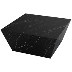 Marble Effect Coffee Table - Nero Marquina