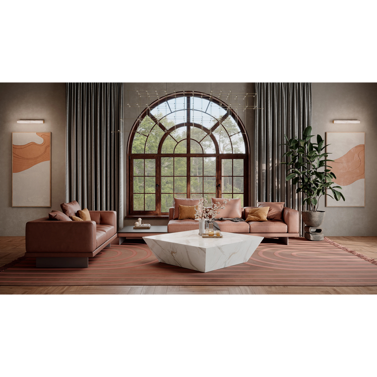 Marble Effect Coffee Table - Oro