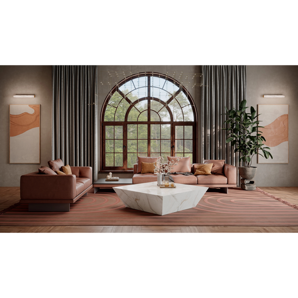 Marble Effect Coffee Table - Oro