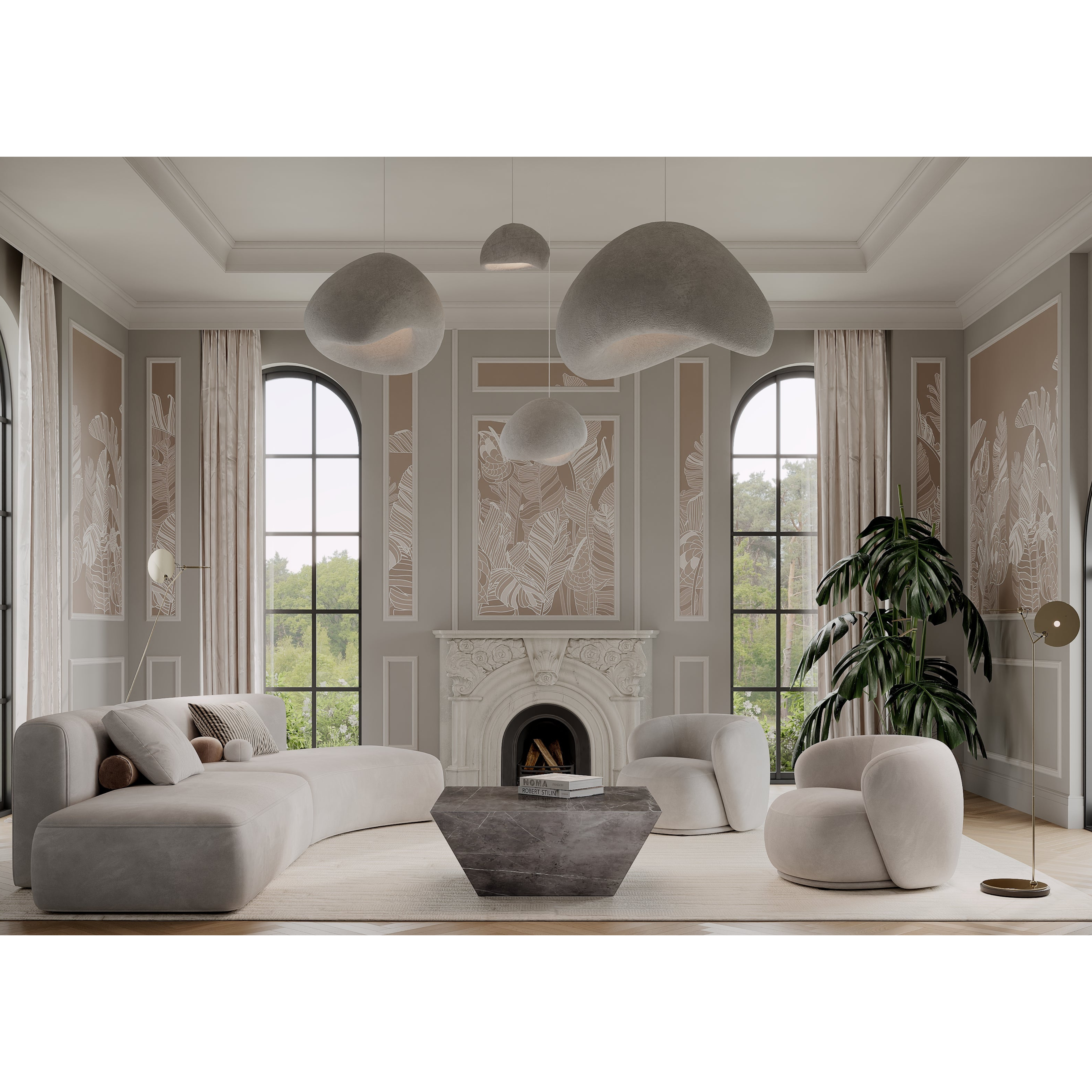 Marble Effect Coffee Table - Pietra