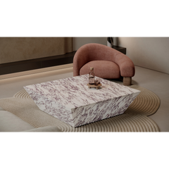 Marble Effect Coffee Table - Viola
