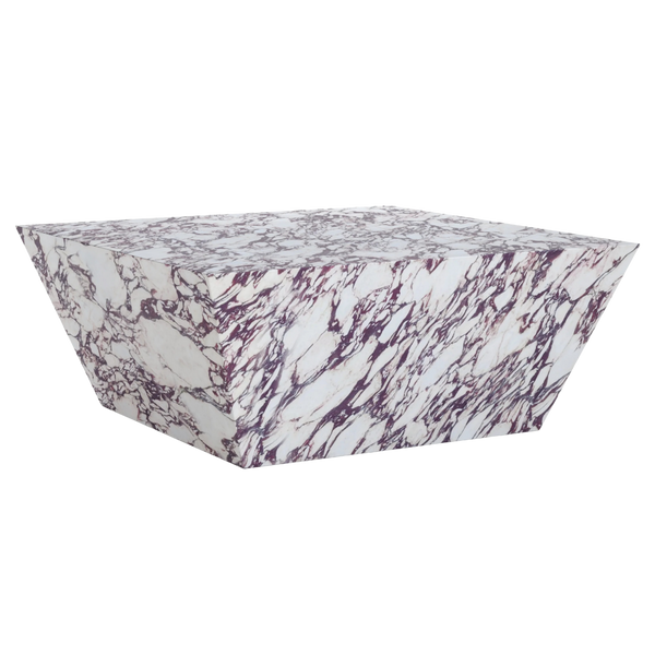 Marble Effect Coffee Table - Viola