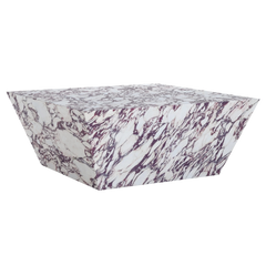 Marble Effect Coffee Table - Viola