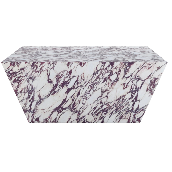 Marble Effect Coffee Table - Viola